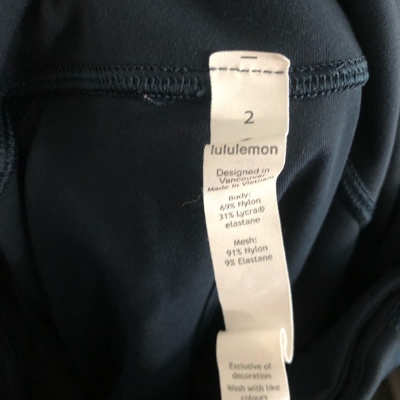 Lululemon Pace Rival Crop *Full-On Luxtreme 22" Teal size 2 - Picture 3 of 7